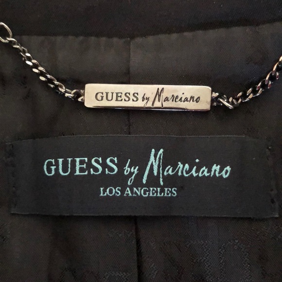 EUC Guess By George Marciano retro black blazer - Picture 2 of 4